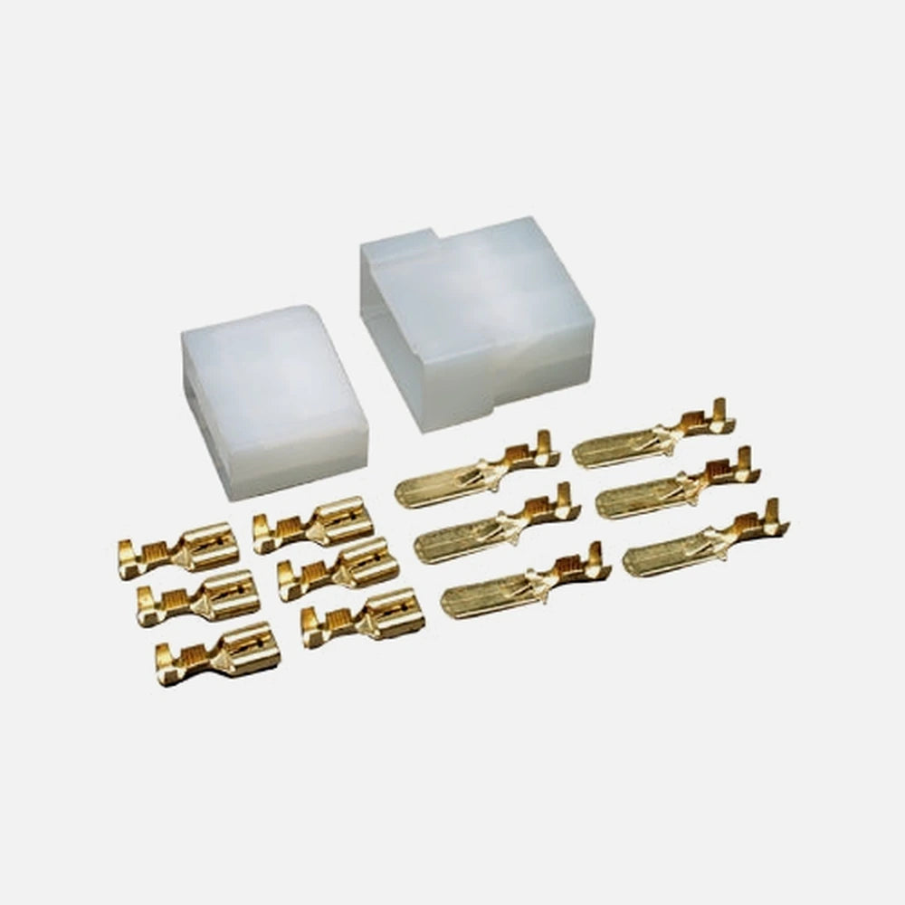 GBC 18.4006.00 - Faston Connector Set of 6 pcs Male+Female 6.35mm