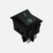 GBC 24.2306.20 - On-off bipolar toggle switch black