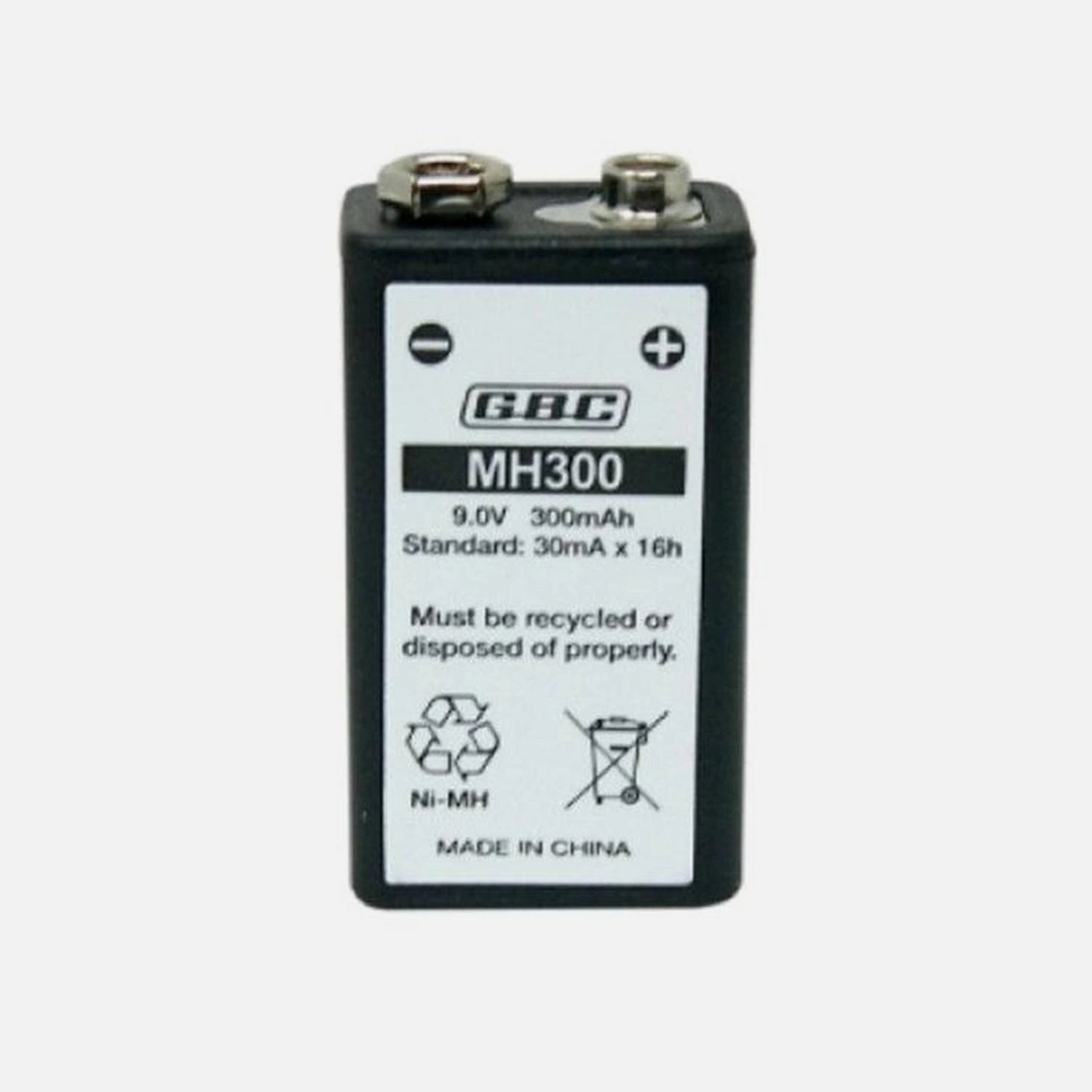 SKB 38.2300.20 MH300V Ni-MH 9V 300mAh Battery