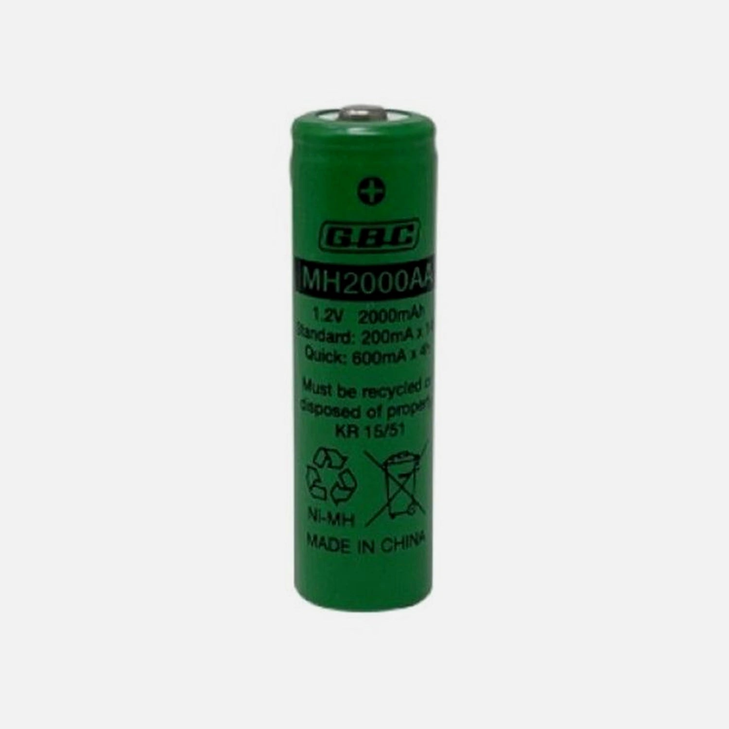 SKB 38.1900.07 MH2000AA Ni-MH AA 2000mAh Battery
