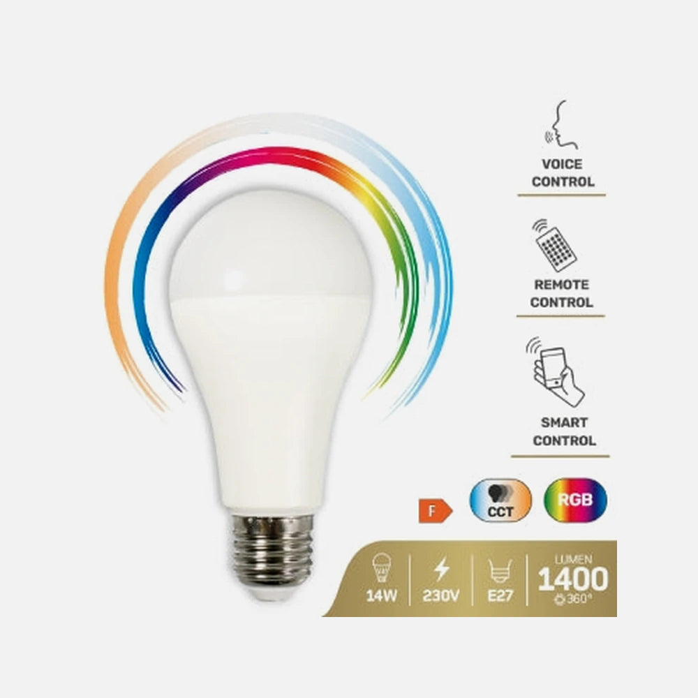 GBC 23.6835.24 - HeyBulb Smart Wi-Fi Led Bulb E27 RGB-CCT