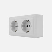 Stinel-Karin Double Schuko safety socket external IP20 White