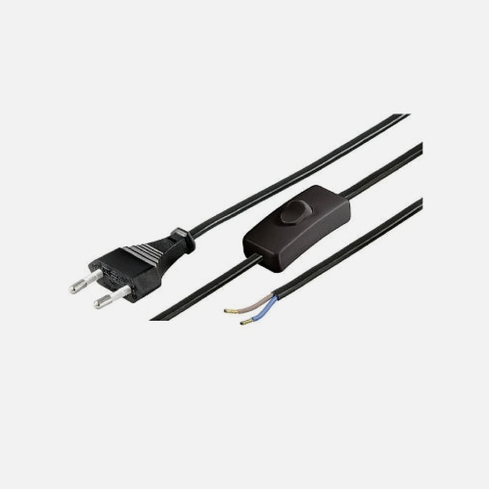 GBC 14.2000.40 - Bipolar Wiring 2x0.75 with intermediate switch Black