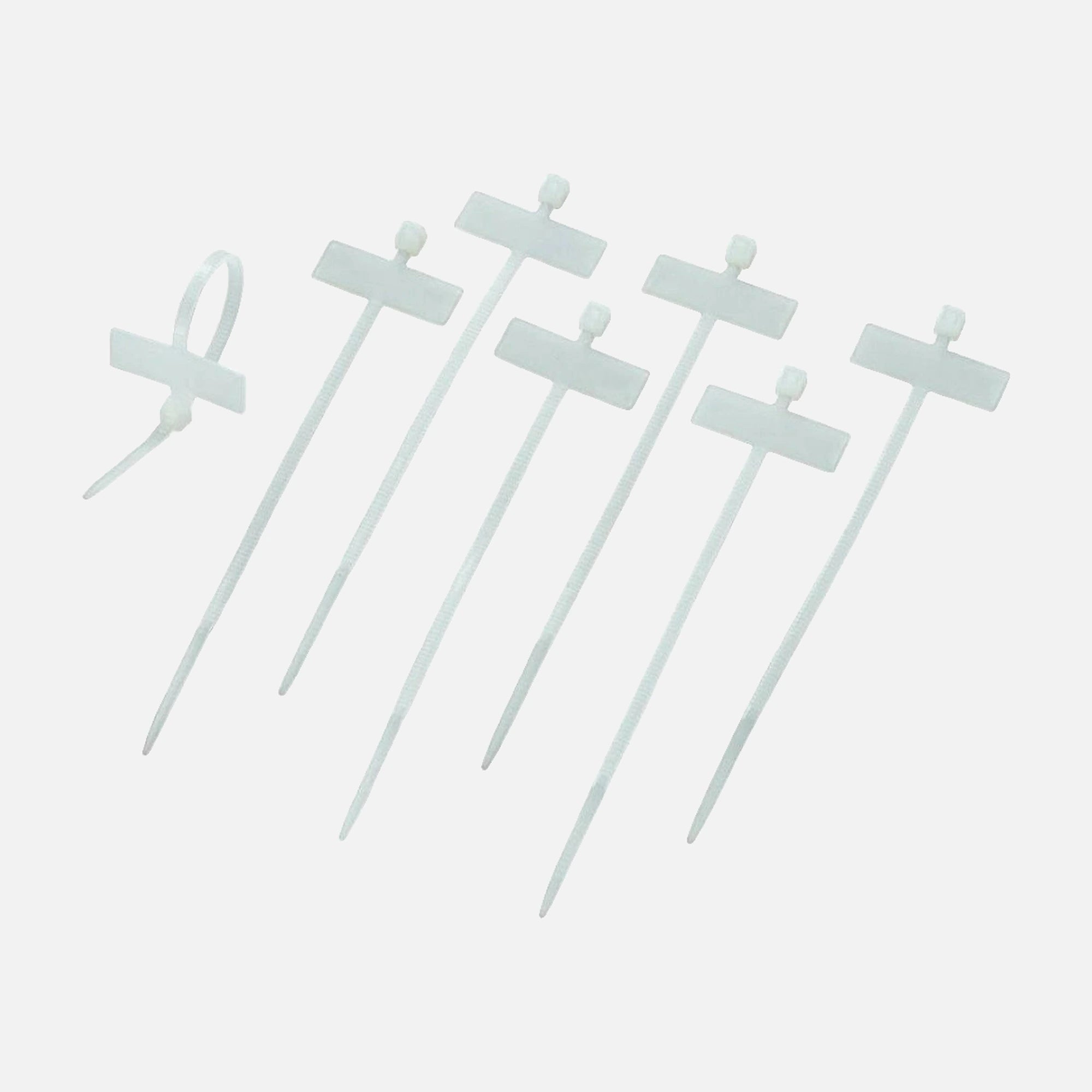 Techly ISWT-959 Cable Ties with Nameplate 100x2.5mm 100pcs White