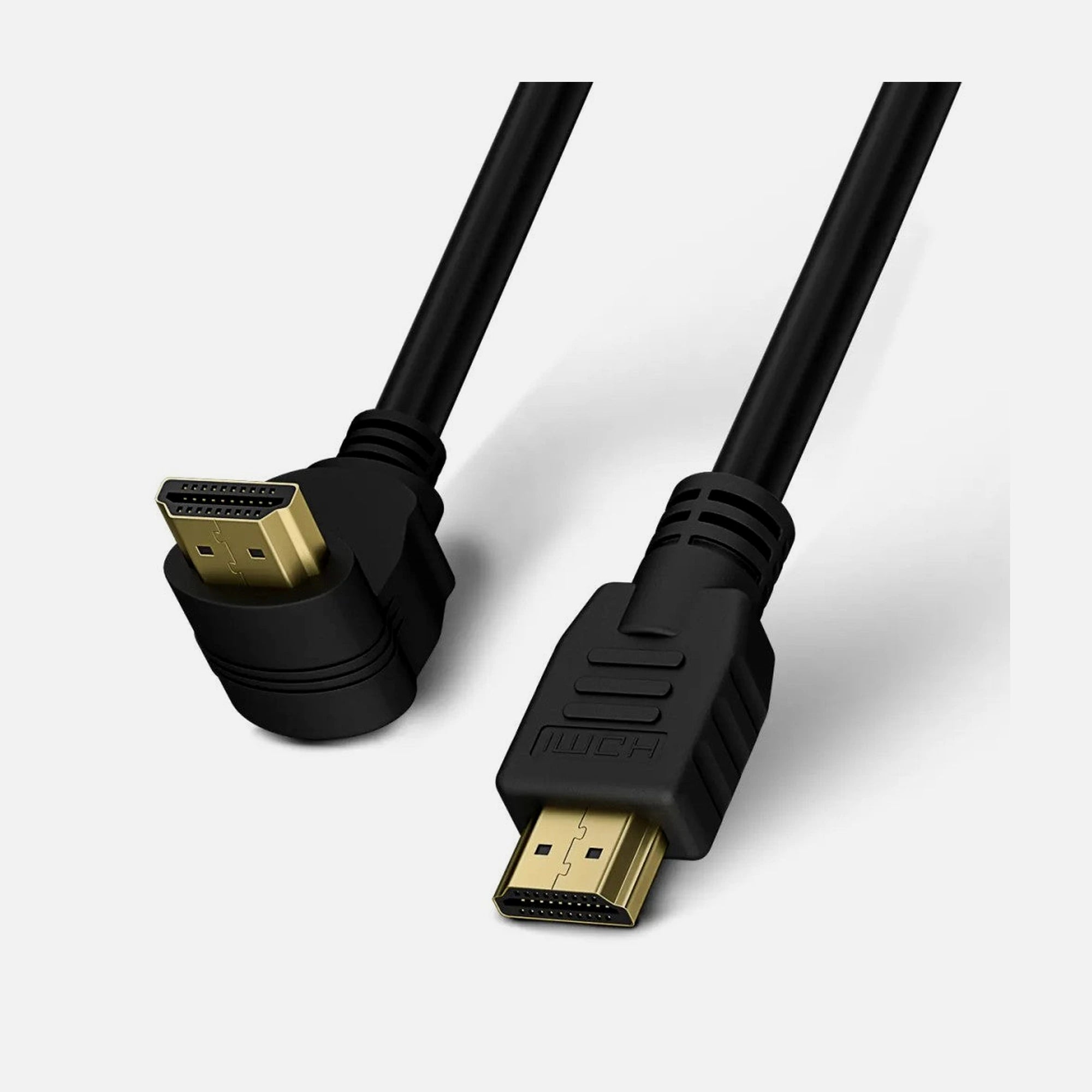 Techly ICOC HDMI-4-010NE9 90 Degree HDMI Cable 1m 4K