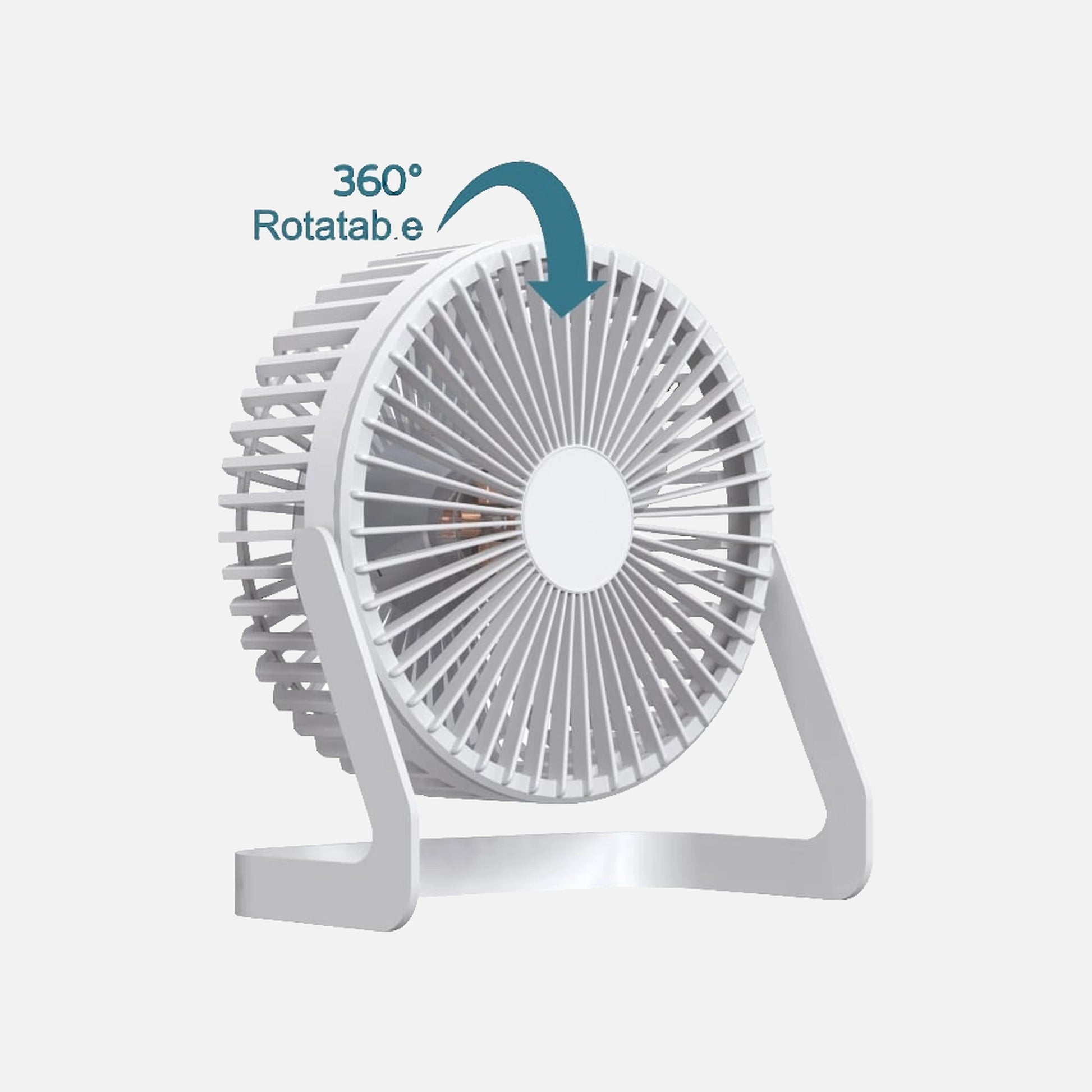 RP Desk Fan Ofilia Usb Two Speeds 6"-5w/5vdc White