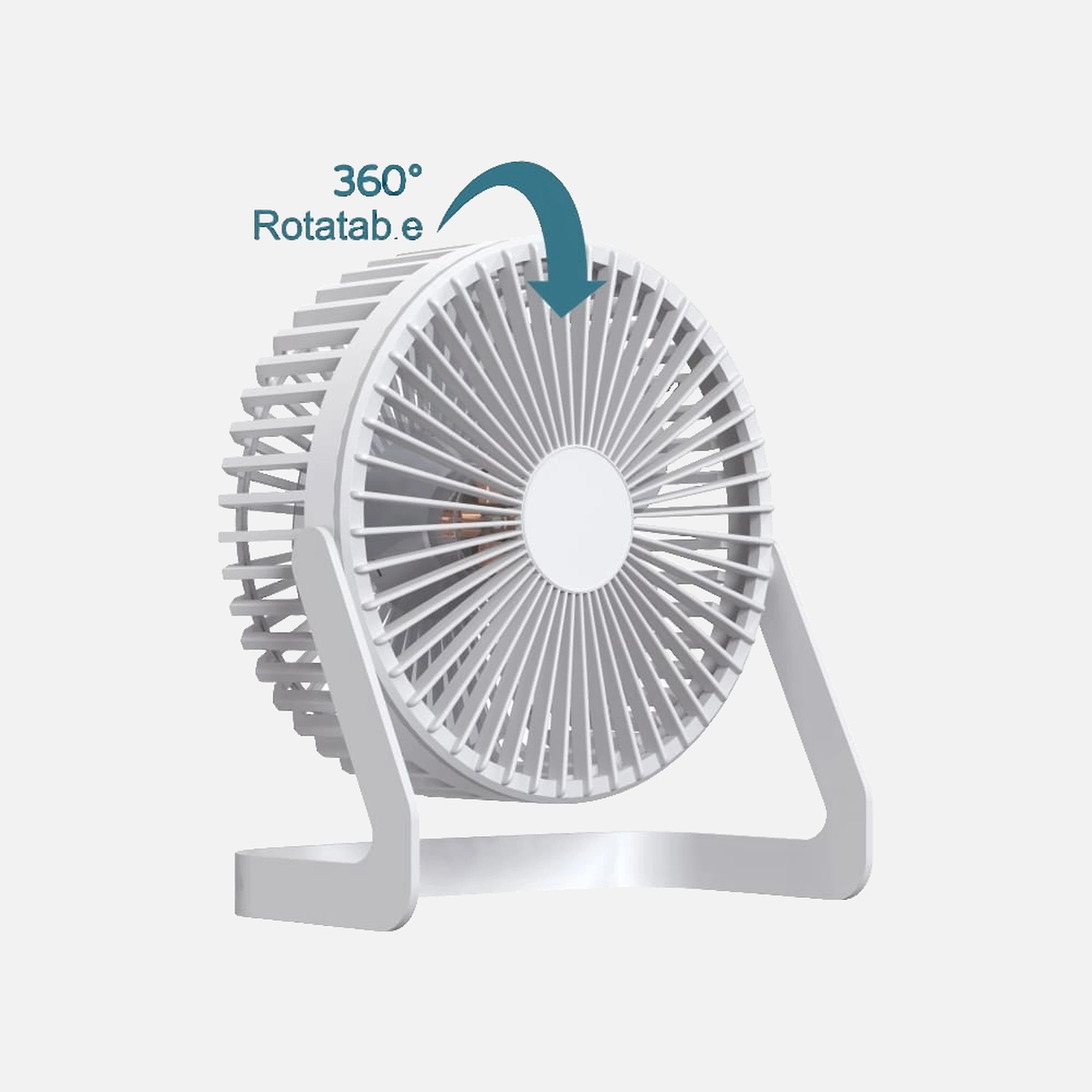 RP Desk Fan Ofilia Usb Two Speeds 6"-5w/5vdc White