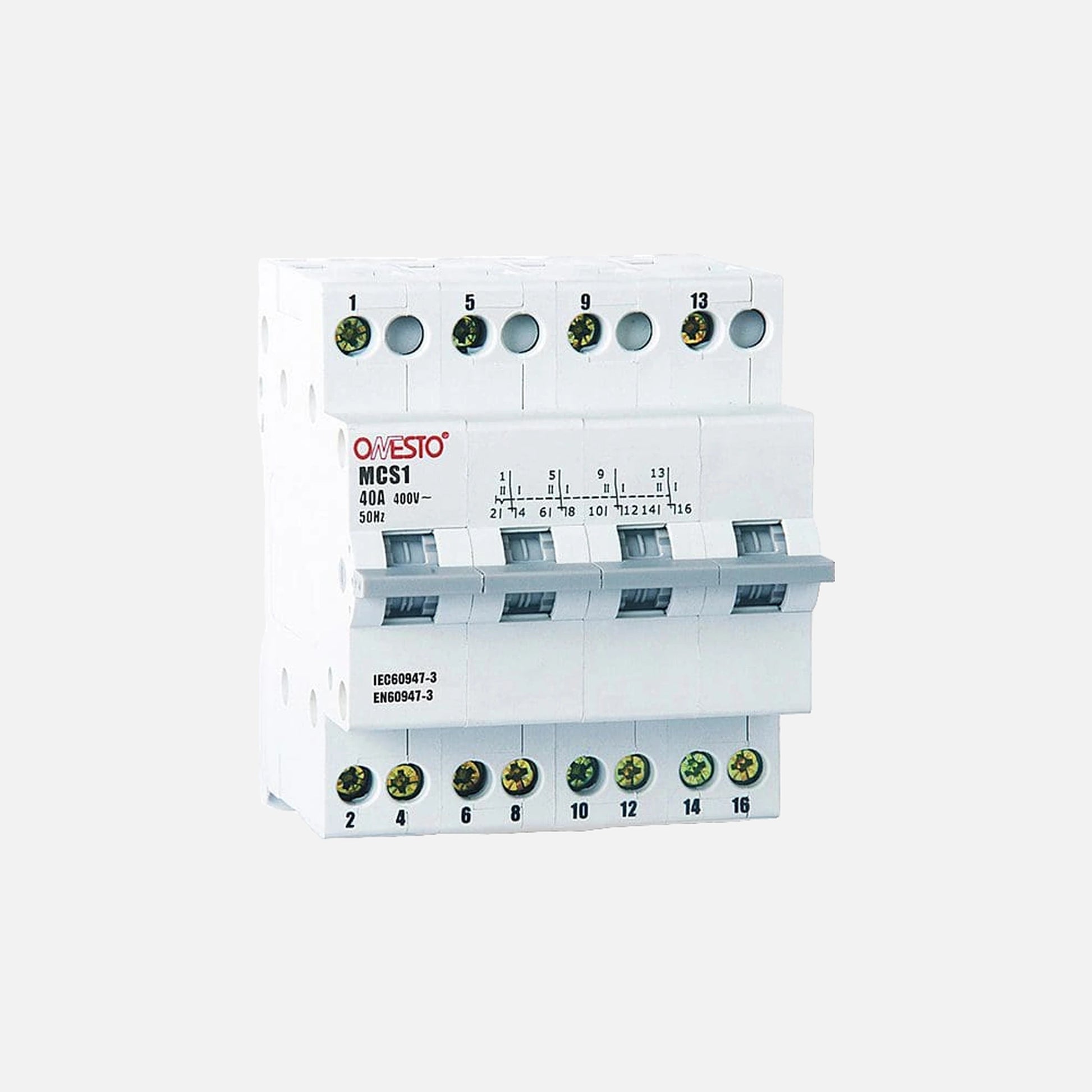 RP Changeover switch 1-0-2 4P 40A ONESTO
