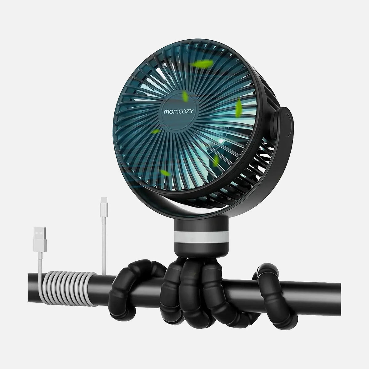 Momcozy USB-C Handheld Cooling Fan — part of the Momcozy PureHug Baby Carrier + Handheld Cooling Fan Outing Bundle