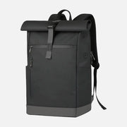 Inateck RollTop Backpack, Waterproof Backpack 25–35L, with Cable Hole, Power Bank Compartment & Laptop up to 17", Black