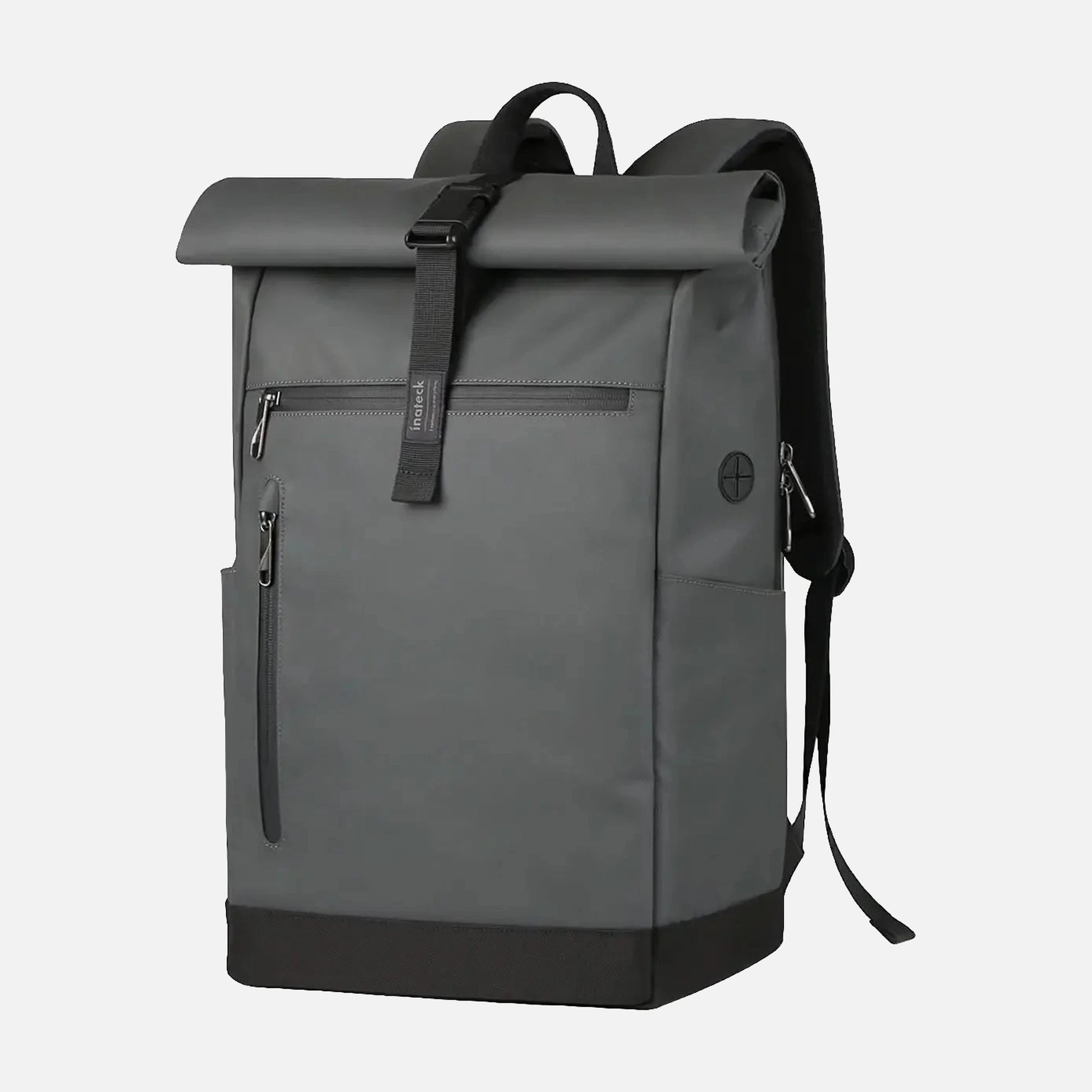 Inateck RollTop Backpack, Waterproof Backpack 25–35L, with Cable Hole, Power Bank Compartment & Laptop up to 17", Grey