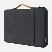 Inateck 360° Protection 15.6″ Laptop Sleeve – Splash-Resistant Case with Accessory Pocket, Black Grey