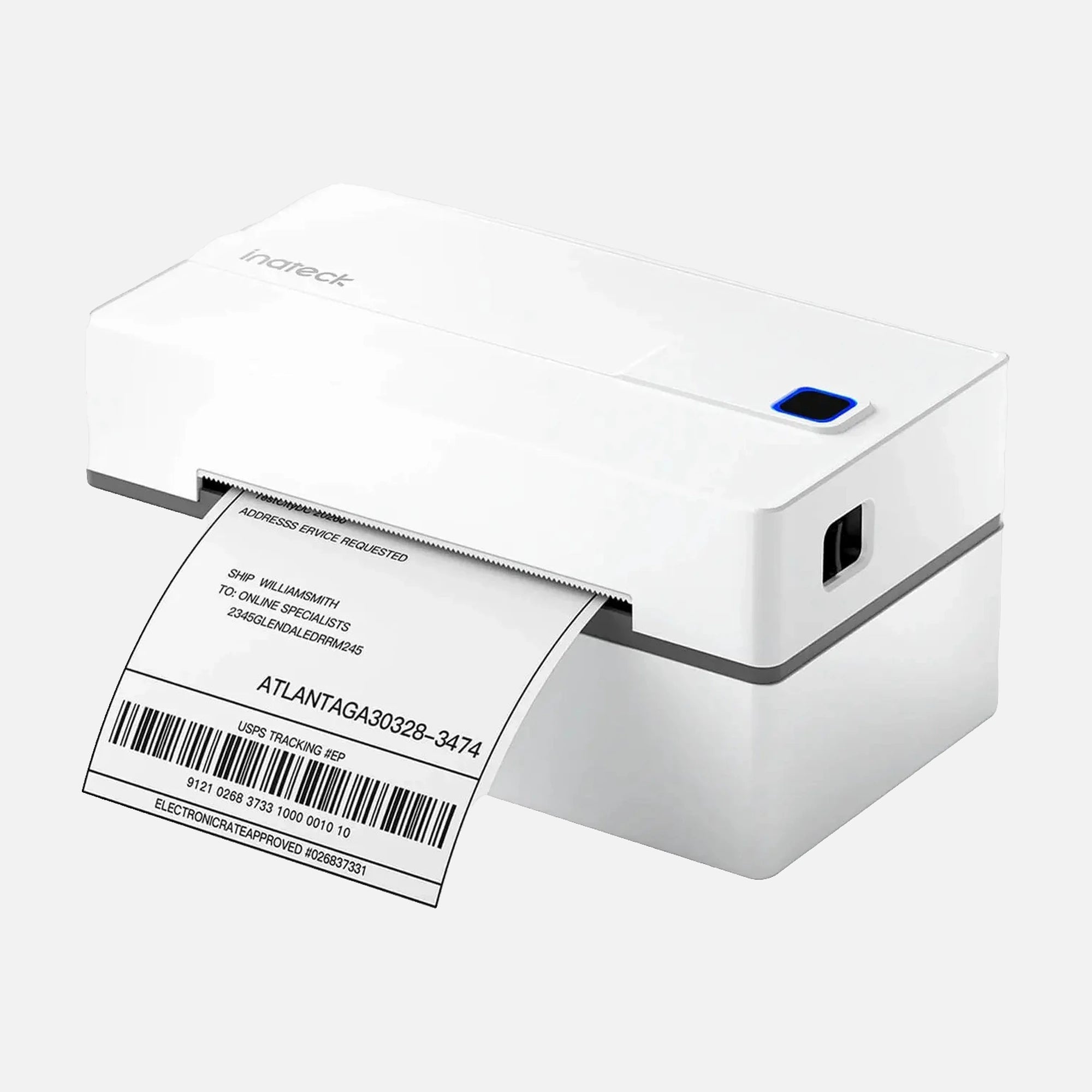 Inateck PR40 Bluetooth Thermal Label Printer – 40-110 mm Wireless & Wired, 203 DPI, Fast USB/Bluetooth Printing