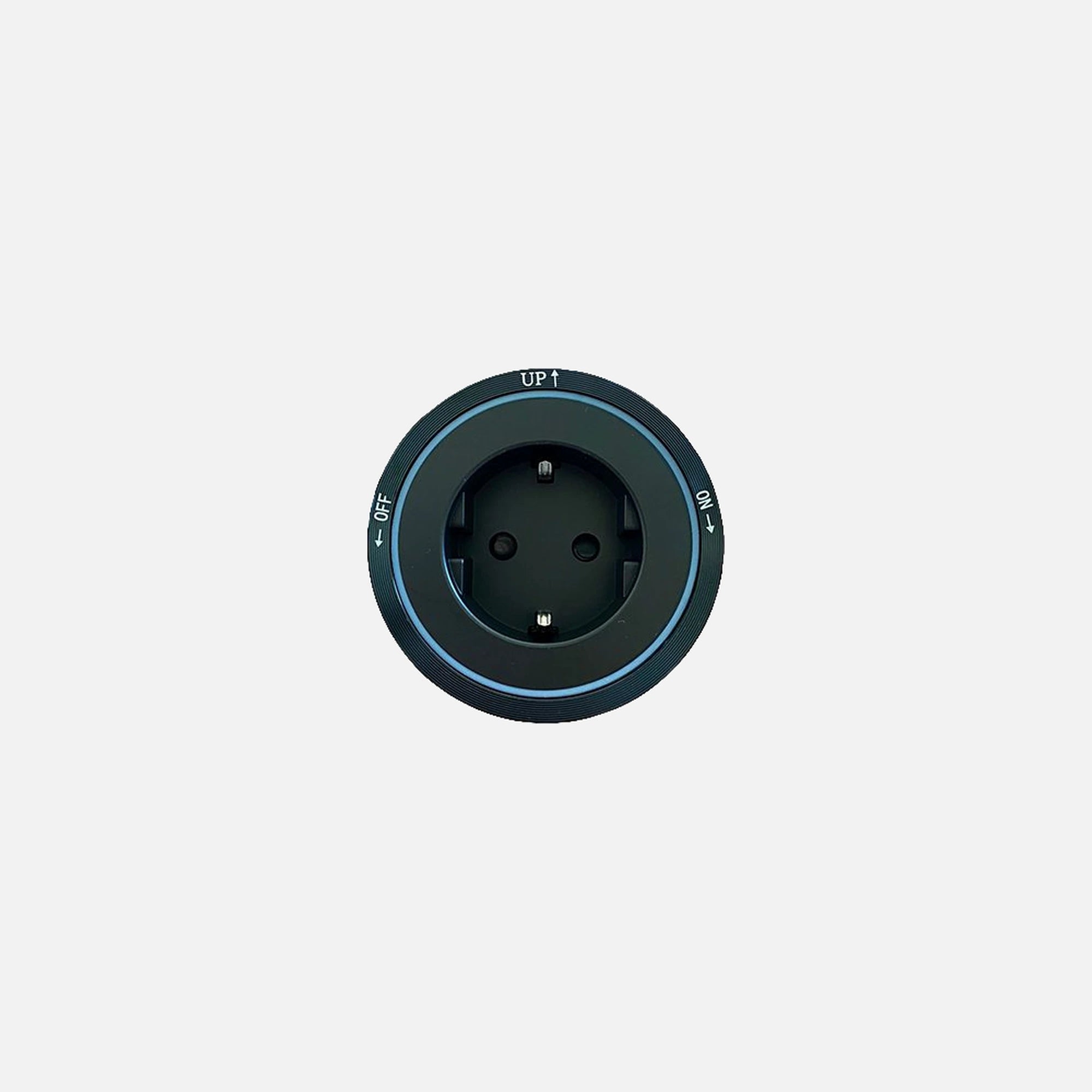 Stinel Track Socket Schuko Accessory Black – 16A, 250V & Blue LED