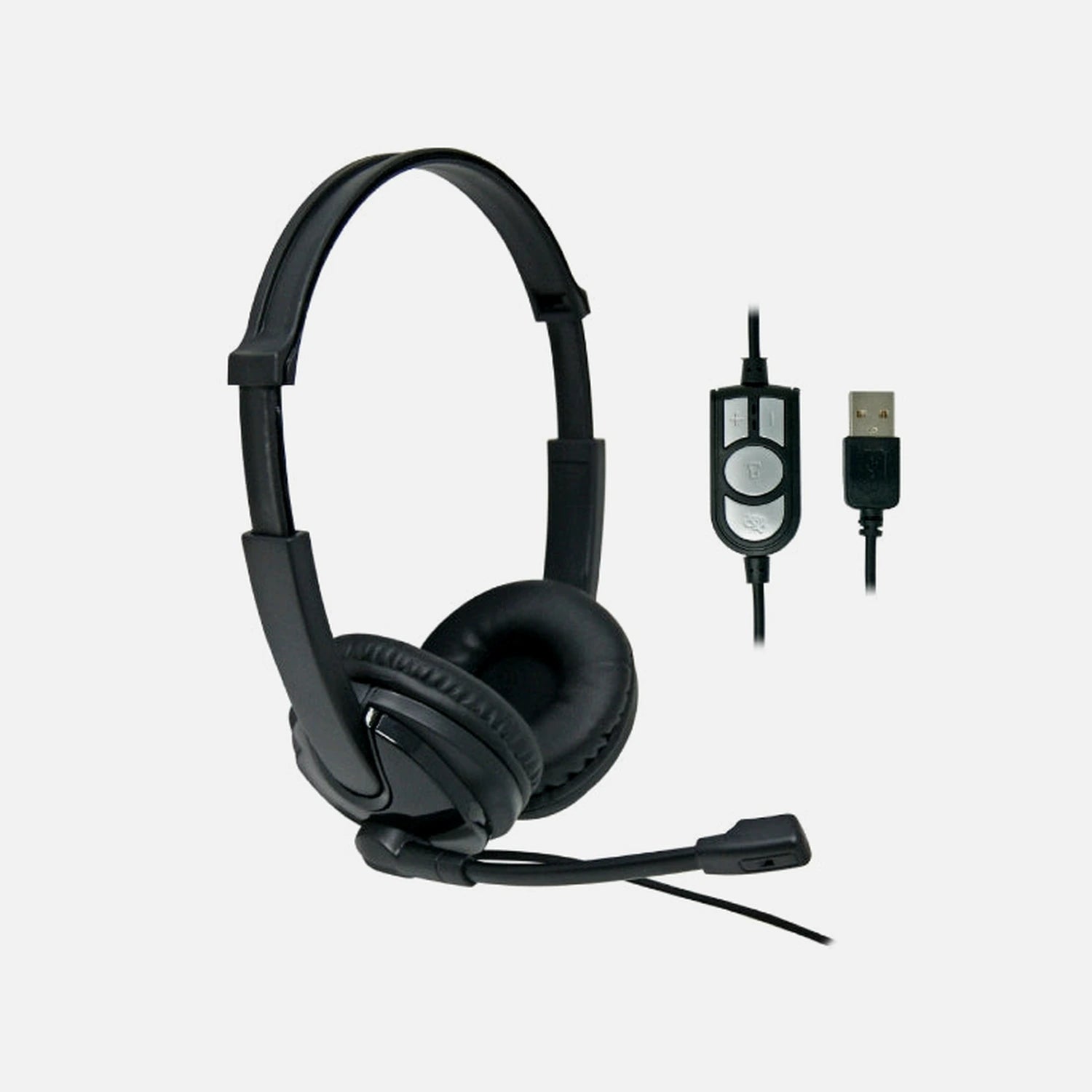 iSNATCH 59.8802.12 USB Headset – 40mm Driver, Plug & Play, 3.5m Cable