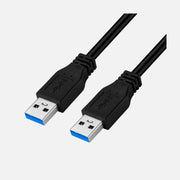 Techly ICOC U3-AA-018-BKT USB 3.2 Type-A to Type-A Cable – 2m, 5Gbps, Black