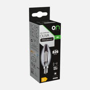 GBC 23.0034.74/W LED Filament Candle Bulb E14 – 6W, 4000K & 826lm