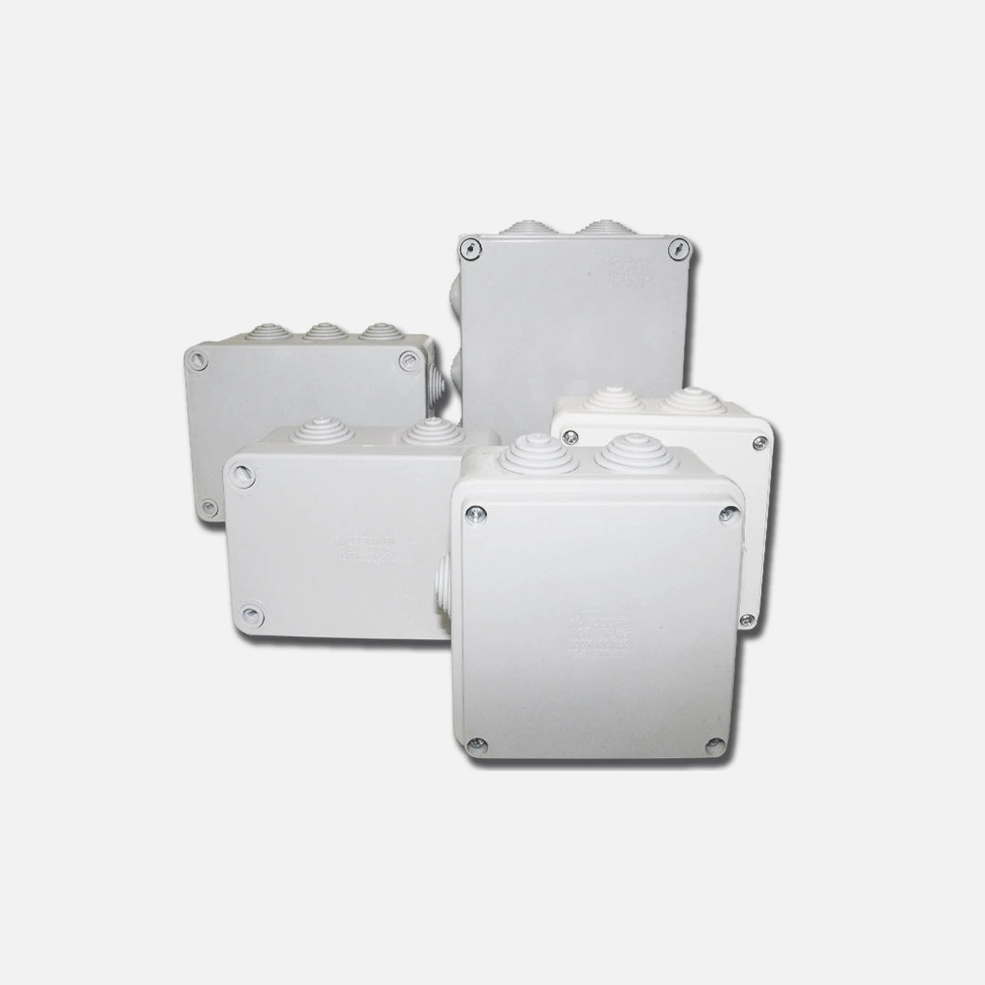 Courbi 32-21006-120 – Waterproof Junction Box IP55, 120×80×50mm, Thermoplastic, Grey