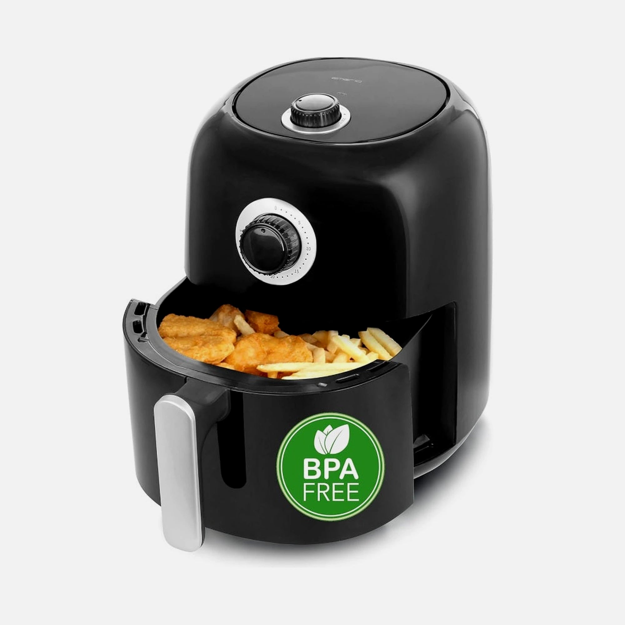 Emerio AF-125770 – Air Fryer 3L, 1450W, BPA-Free, 30-Min Timer, Cool-Touch, Black