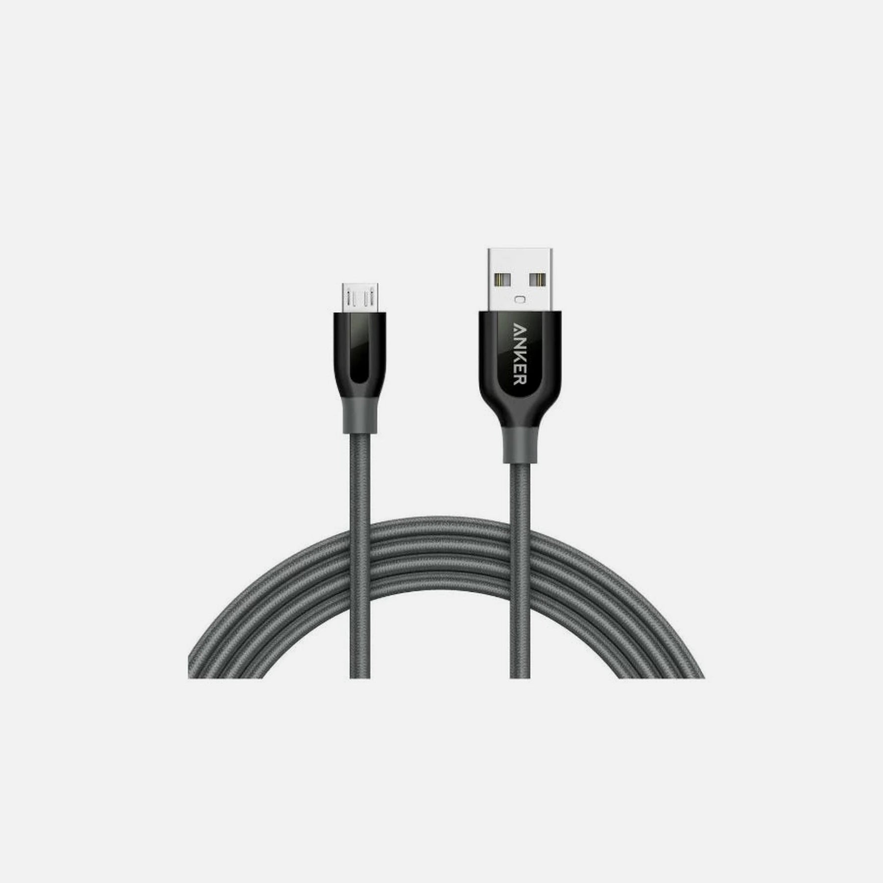Anker ANKIP-A8143GA1 PowerLine+ – Micro USB to USB 2.0 Cable 1.8m, Nylon Braid, Black