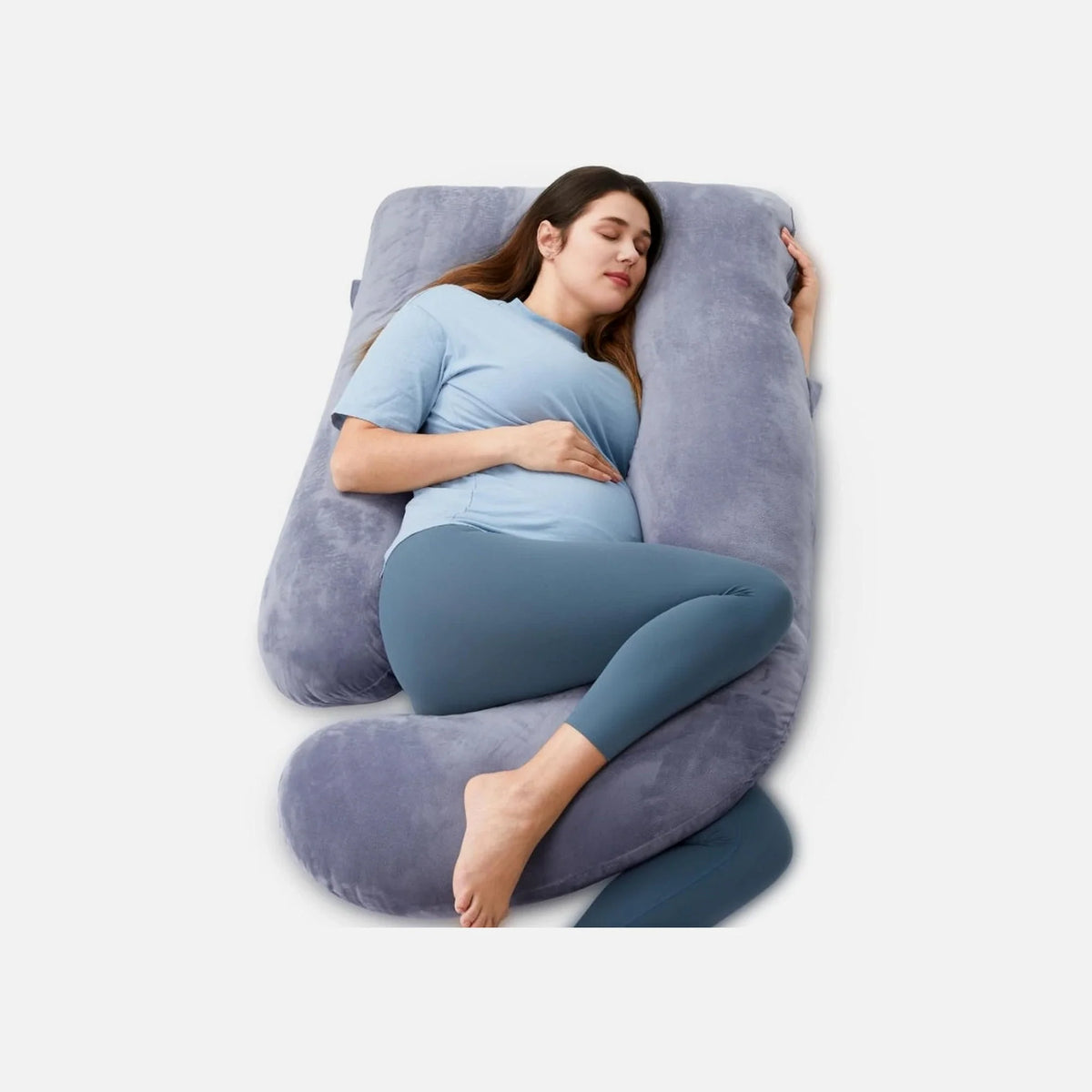 Momcozy U-Shaped Pregnancy Pillow — part of the Momcozy U-Shaped Pregnancy Pillow + Breastfeeding Kit Bundle