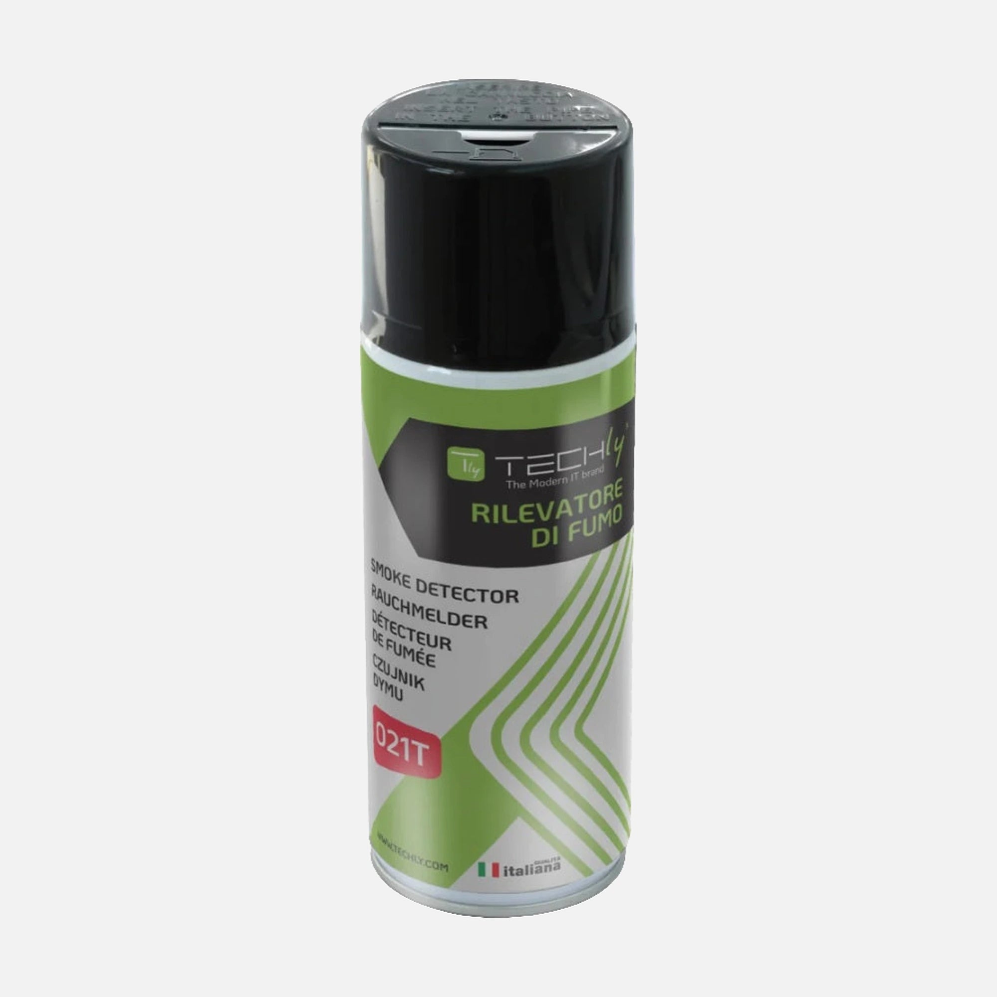 Techly ICA-CA 021T Smoke Detector Tester Spray – 250ml, 0–50°C, Safe Simulation