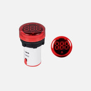Elmark EL-ED16R Digital Round Ammeter – AC 0–100A, Ø22mm Panel Mount