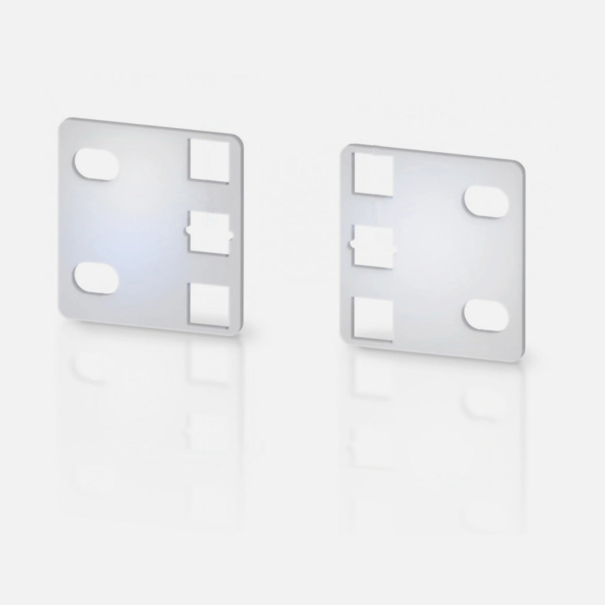 Techly I-CASE RAIL-ADP1ETG Reducer Brackets 21" to 19" – ETSI 1U Rack Pair