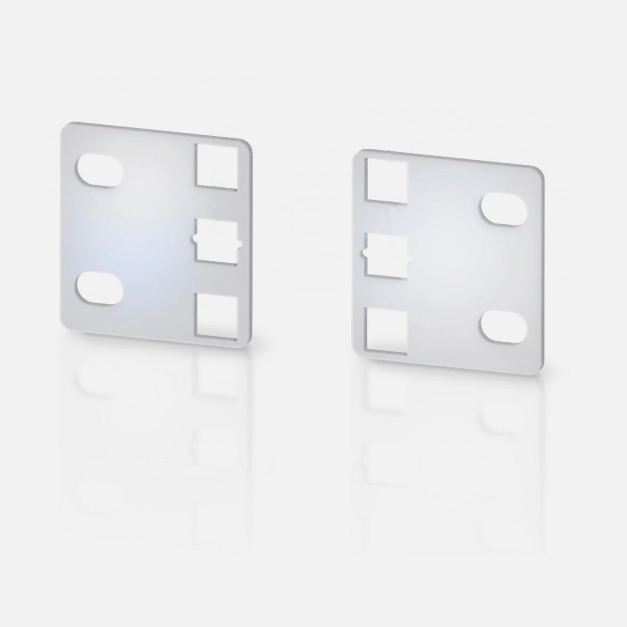 Techly I-CASE RAIL-ADP1ETG Reducer Brackets 21" to 19" – ETSI 1U Rack Pair