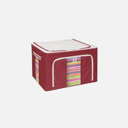 AJ Clothes Storage Organizer Bag 18L – 40x30x15cm, Red/Polka Dot