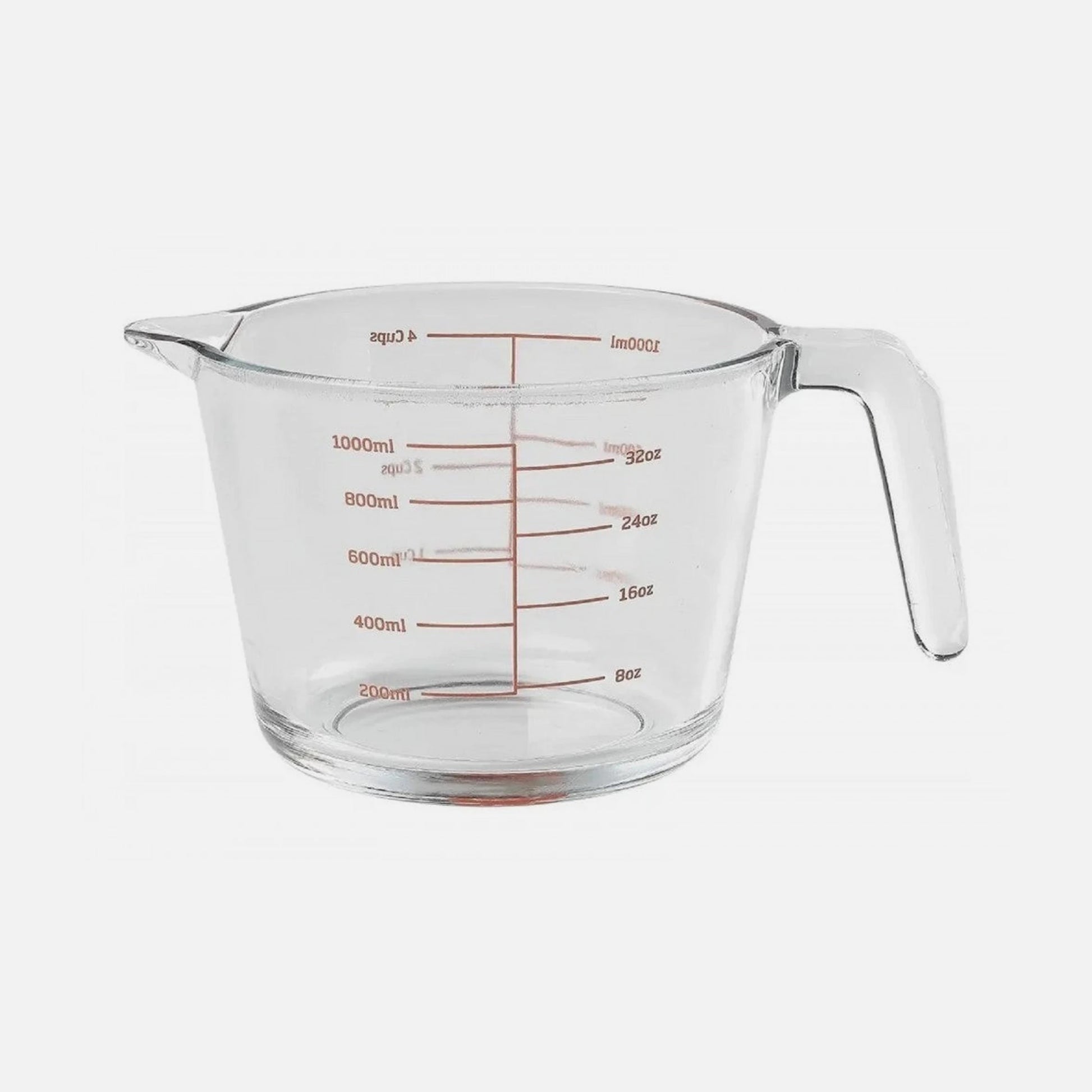 AJ Borosilicate Glass Measuring Jug 1L – BPA-Free, Heat-Resistant