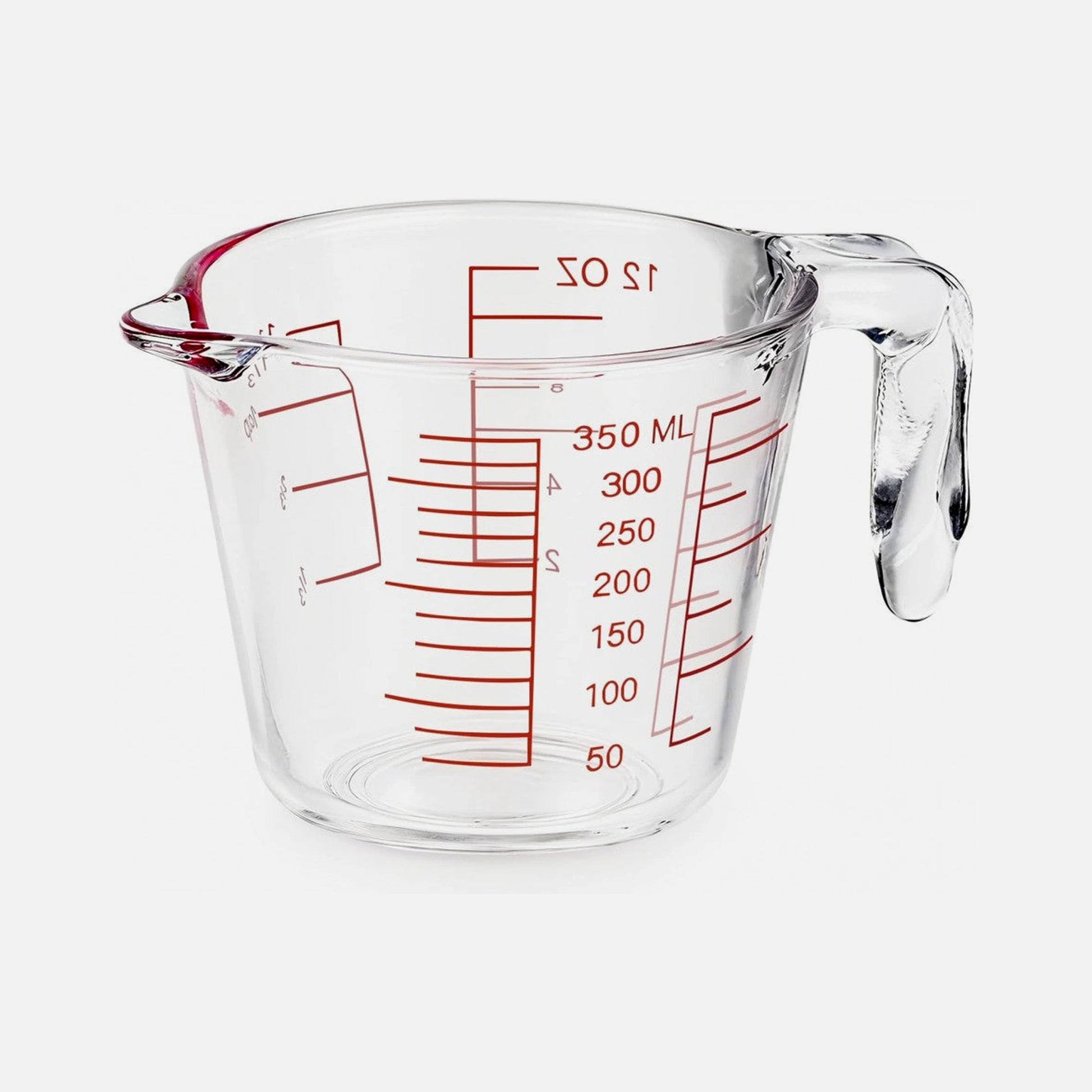 AJ Borosilicate Glass Measuring Jug 350ml – Reinforced, Dual Scale