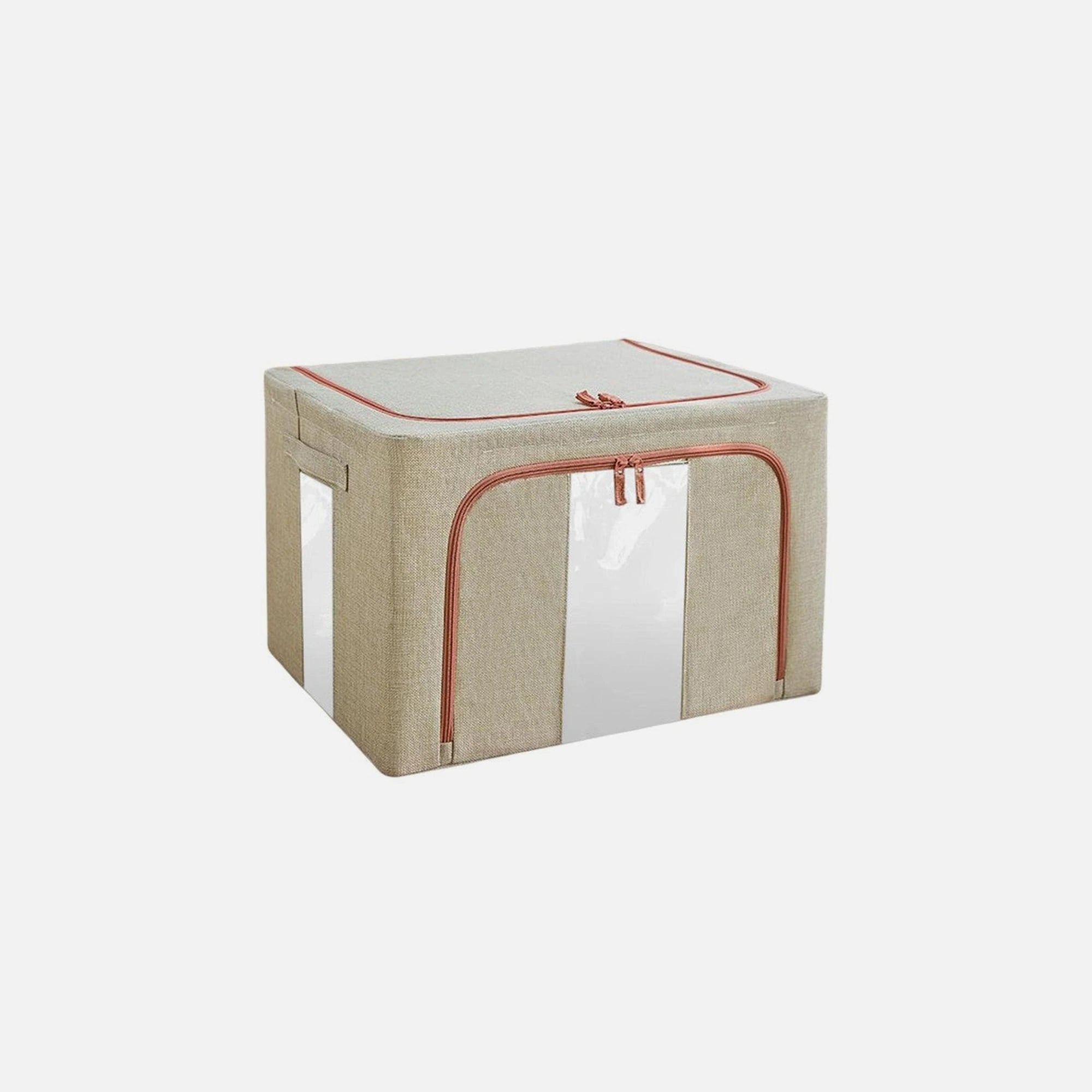 AJ Clothes Storage Organizer Bag 101L – Linen, 62x43x38cm, Beige