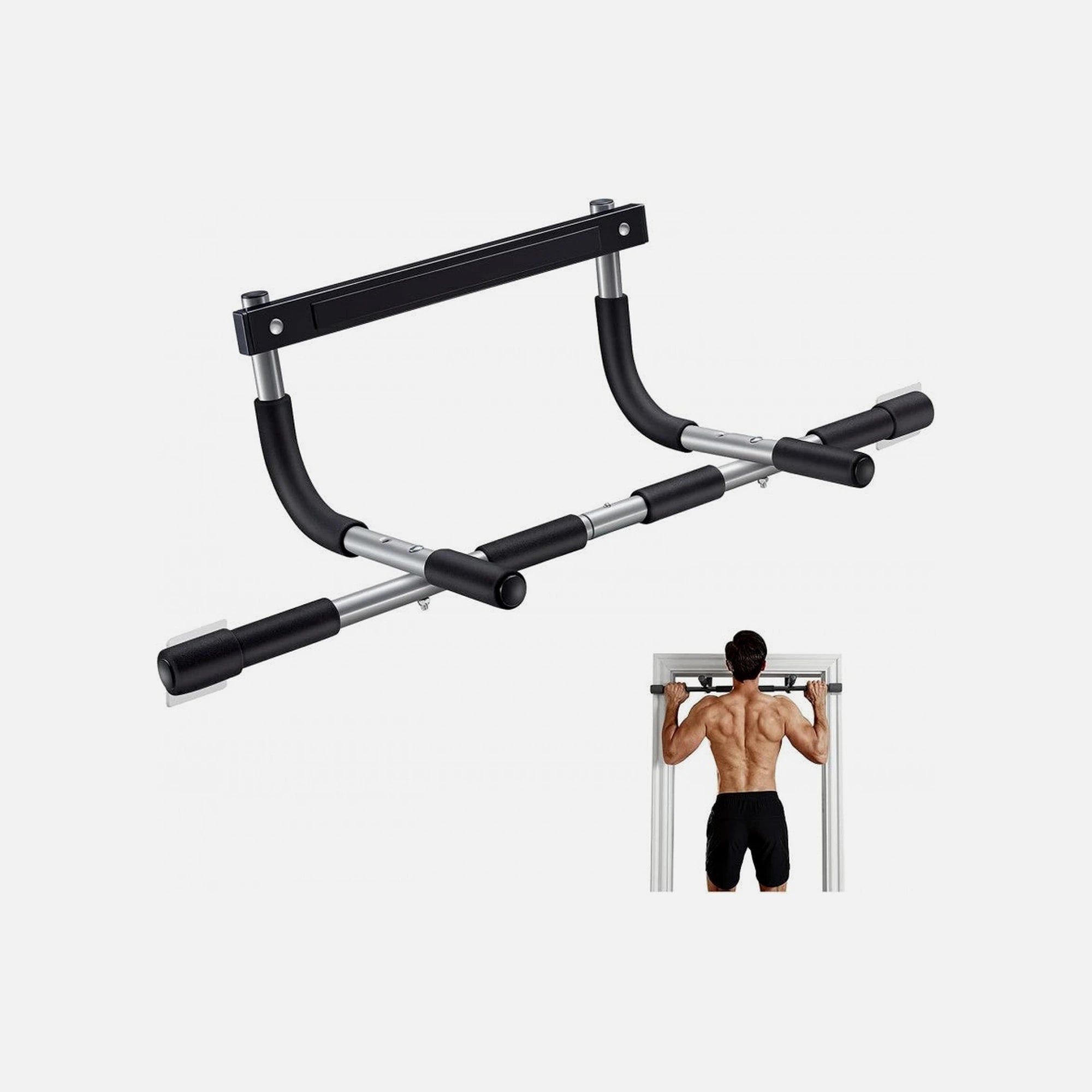 AJ Pull Up Bar Doorway – Up to 130kg, Black