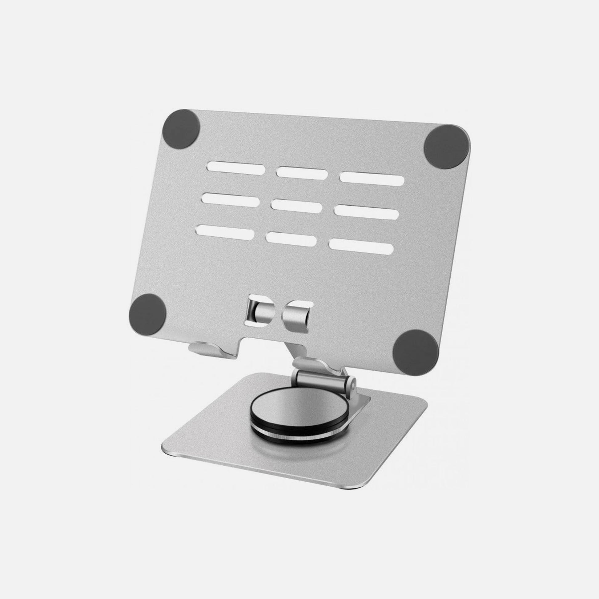AJ Ergonomic Folding Laptop/Tablet Stand – Aluminum, 360° Rotation, up to 12"