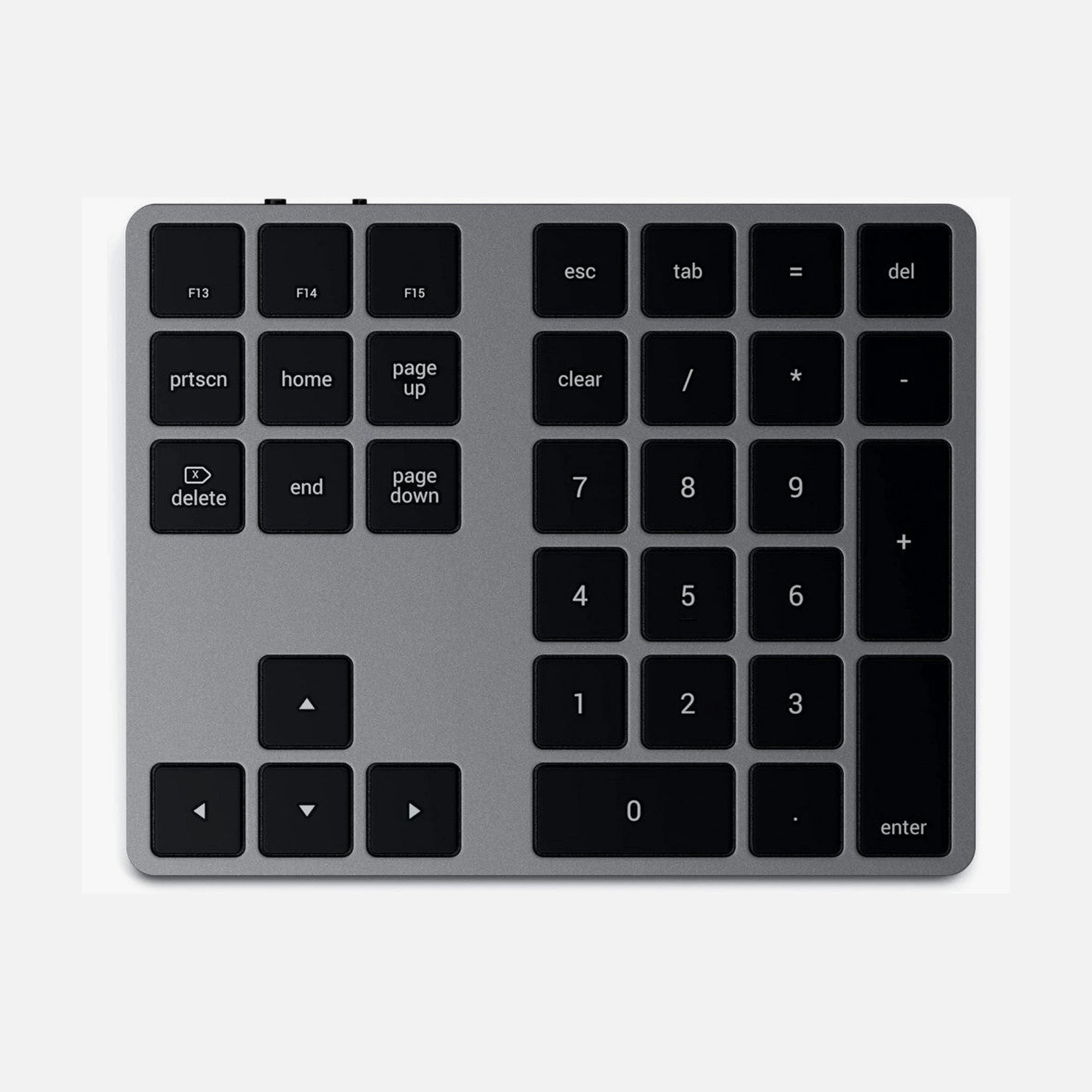 Satechi Extended Slim Numeric Keypad Bluetooth 34-Key for Apple Devices, Space Grey