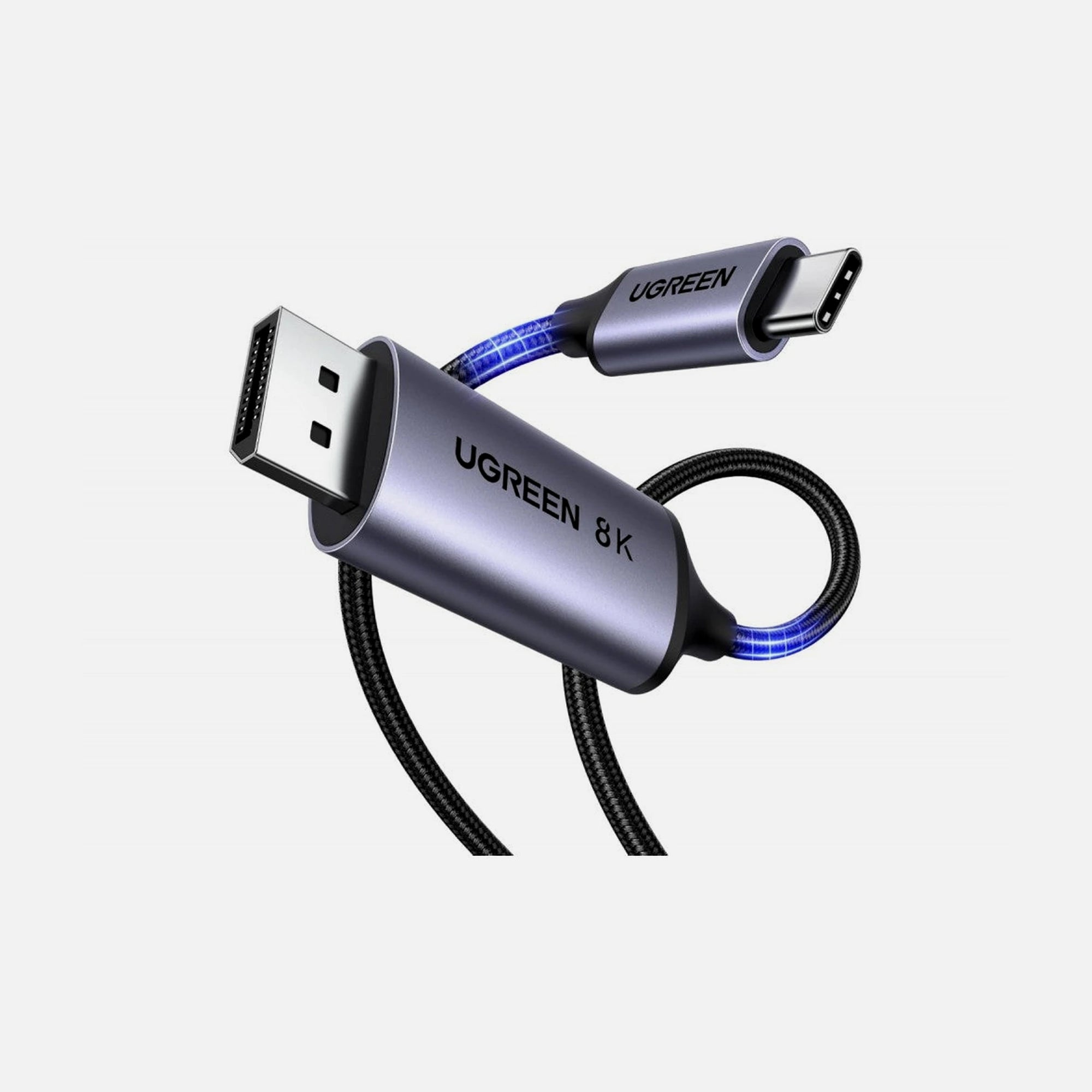Ugreen USB-C to DisplayPort 1.4 Cable 8K@60Hz / 4K@240Hz, 2m, Grey