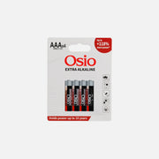 Osio LR03EO4B AAA Alkaline Batteries 1.5V LR03 (4-Pack)