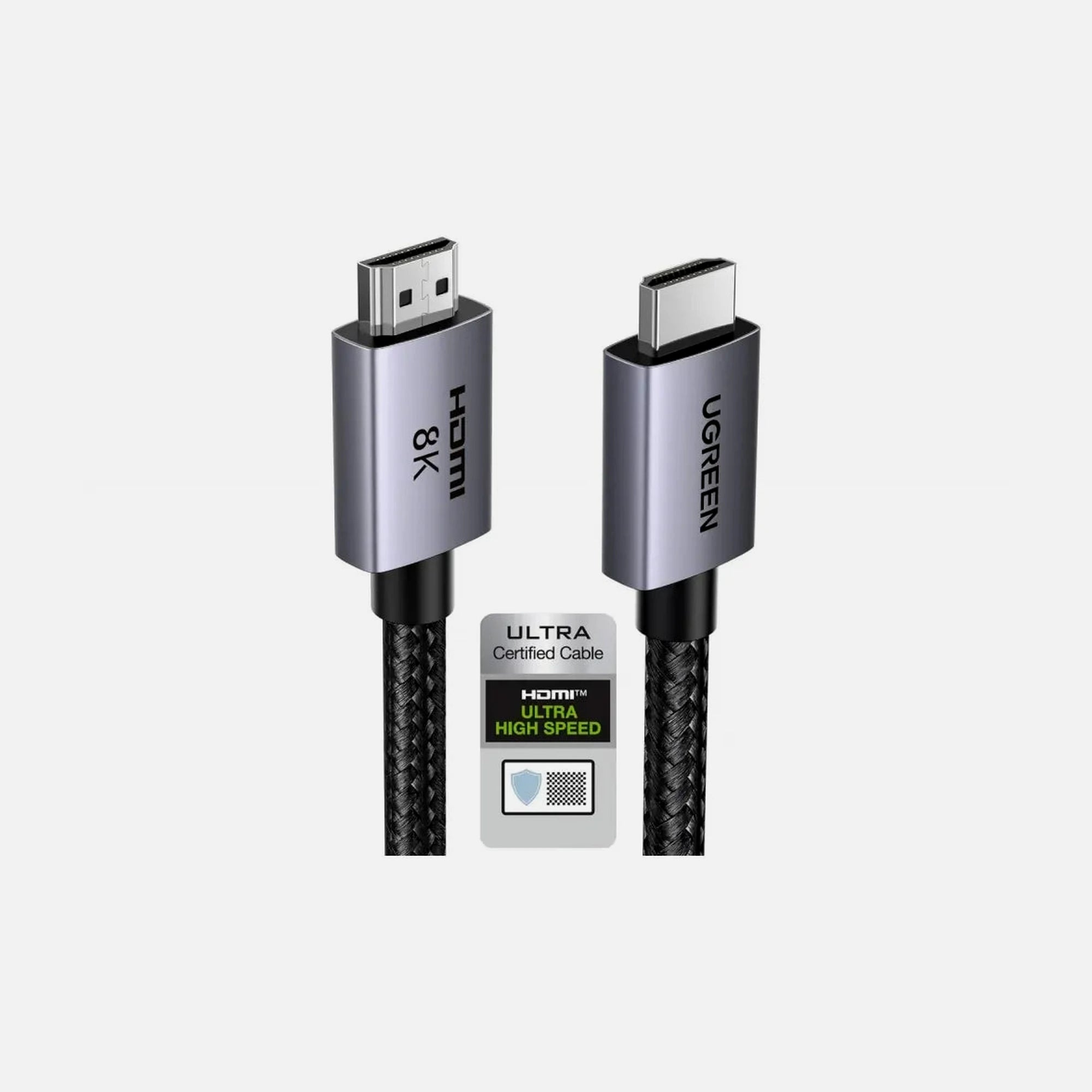 Ugreen HDMI 2.1 Certified Ultra High Speed Cable 8K@60Hz / 4K@120Hz 48Gbps, 2m