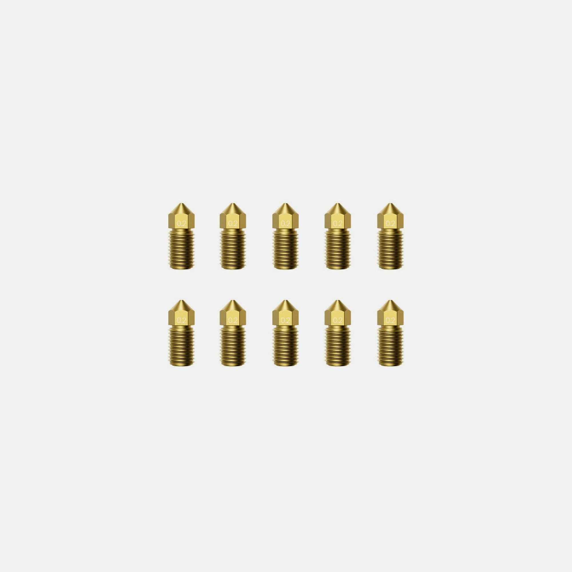 AnkerMake M5 Nozzle Kit 0.2mm – Premium Brass, 10-Pack for AnkerMake 3D Printer