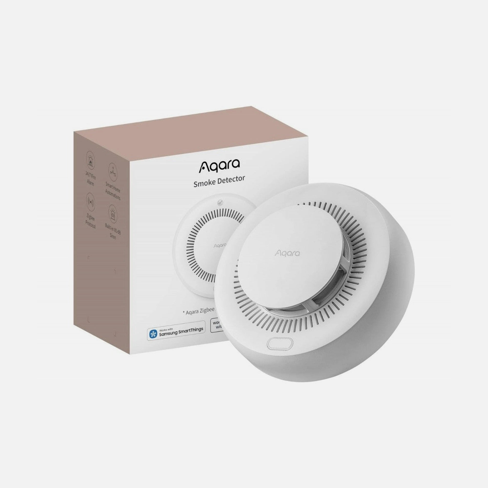 Aqara Smart Smoke Detector Zigbee 3.0 – 85dB Siren, 10-Year Battery, HomeKit / Matter