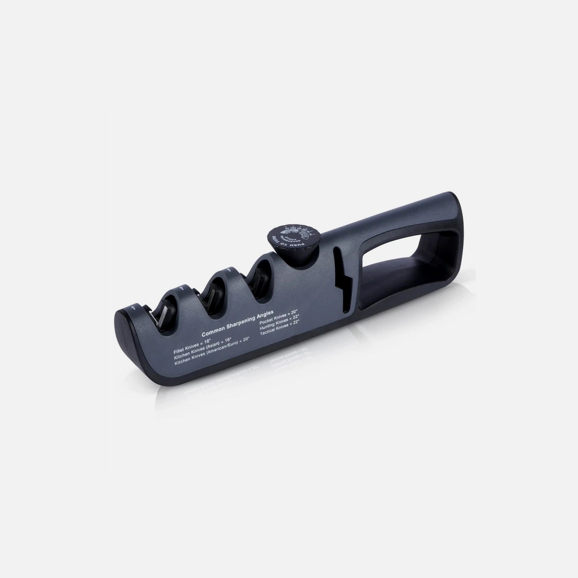 Vilde Premium Manual Knife Sharpener – 4-Stage, Non-Slip Base, Black