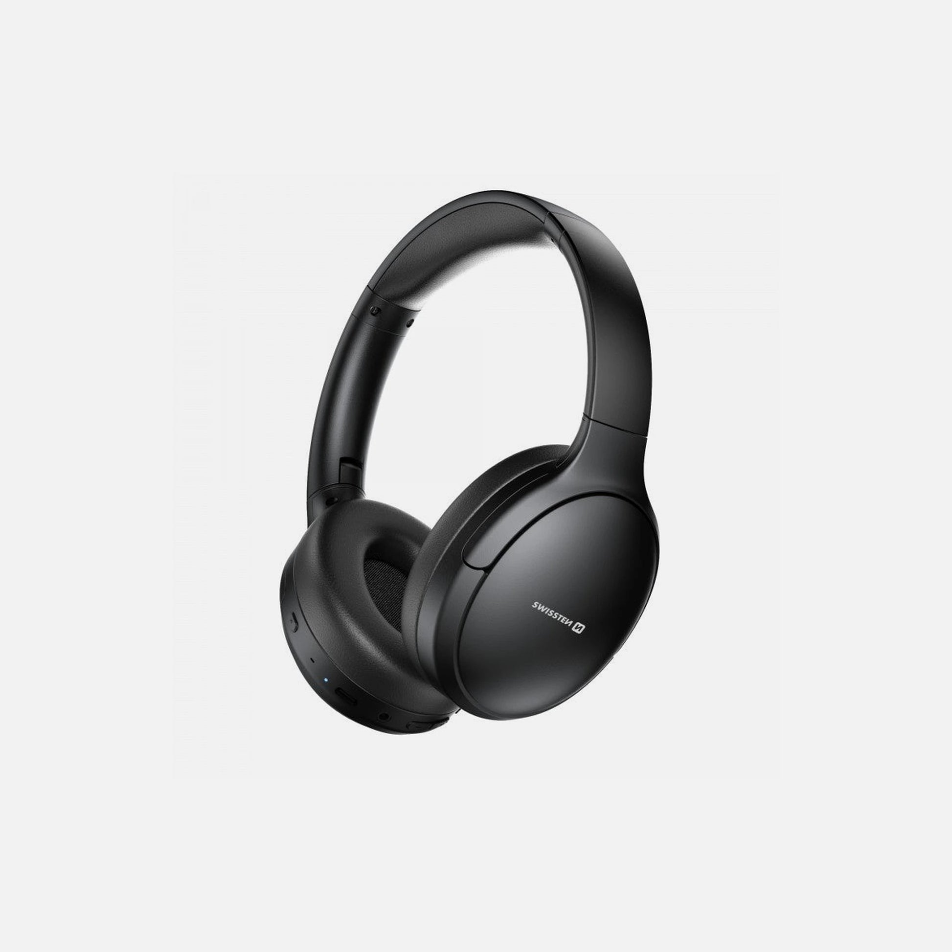 Swissten Pure Bluetooth 5.3 Over-Ear Headphones with ANC – Black