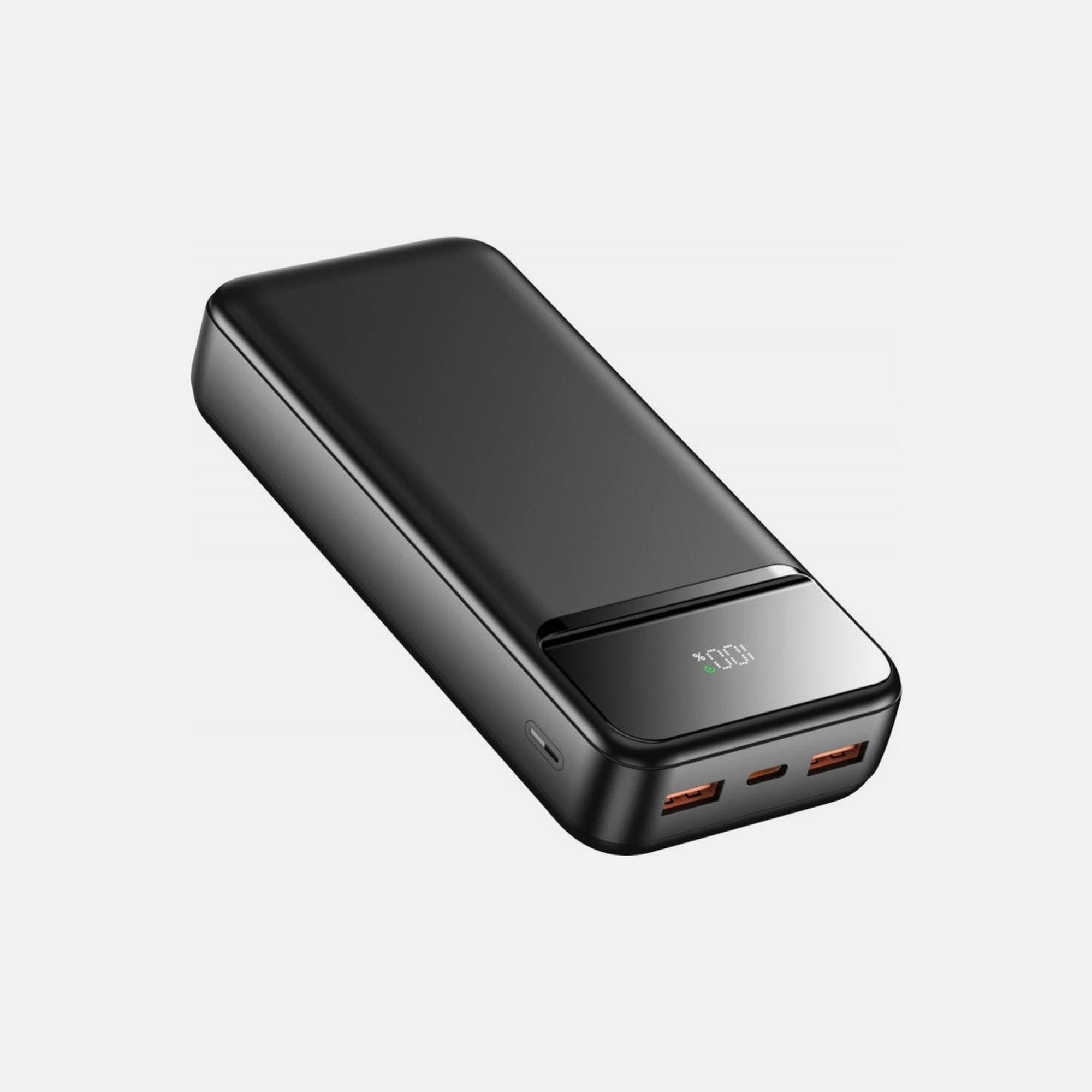 Swissten Power Line II 20000mAh 22.5W PD Power Bank – 3 Ports, LED Display, Black
