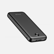 Swissten WORX Pro 10000mAh USB-C Power Bank – Slim 1.6cm, 2 USB-A Ports, Black