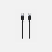 iPEAX Durable Textile USB-C to USB-C Cable 1.5m – Nylon Braided, Black