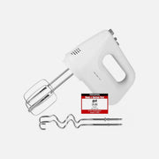Emerio Hand Mixer 250W 6-Speed with Turbo Mode and 1.4m Cable – White