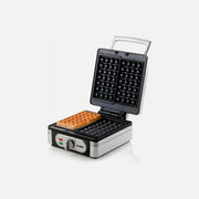 DOMO Waffle Maker 1400W with Adjustable Temperature for Square Belgian Waffles – BPA-Free