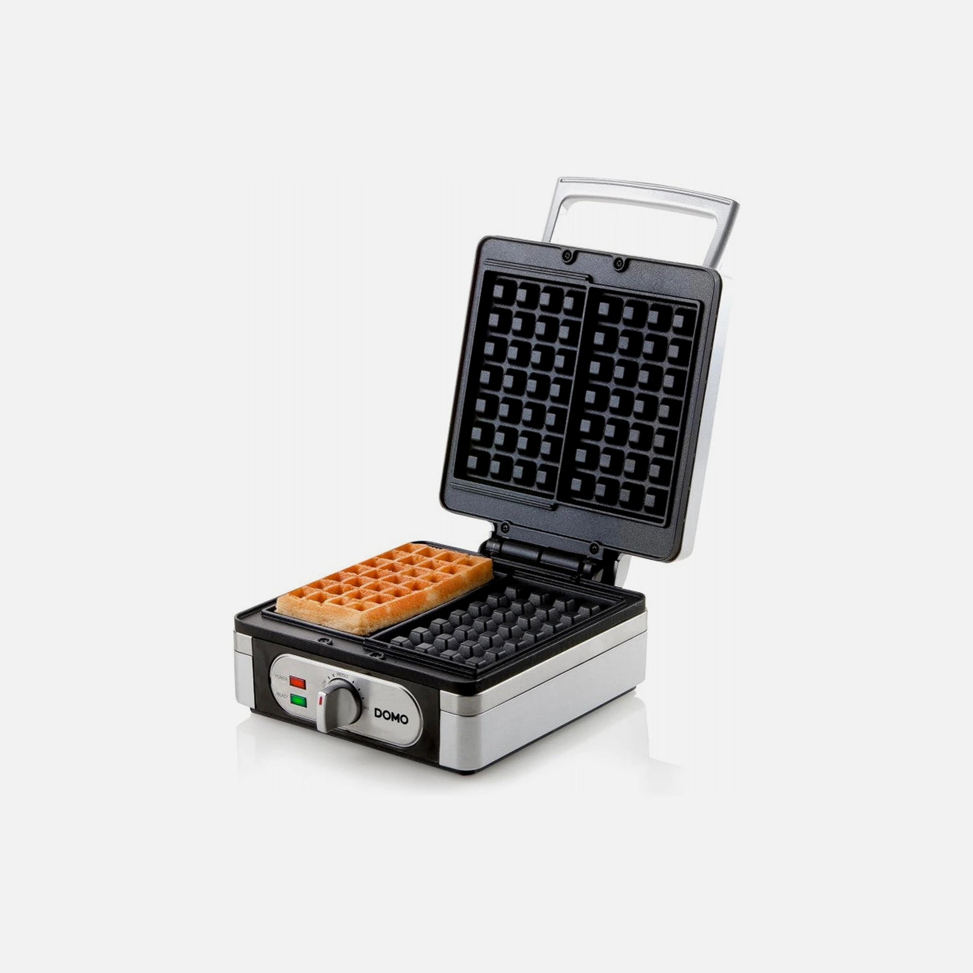 DOMO Waffle Maker 1400W with Adjustable Temperature for Square Belgian Waffles – BPA-Free