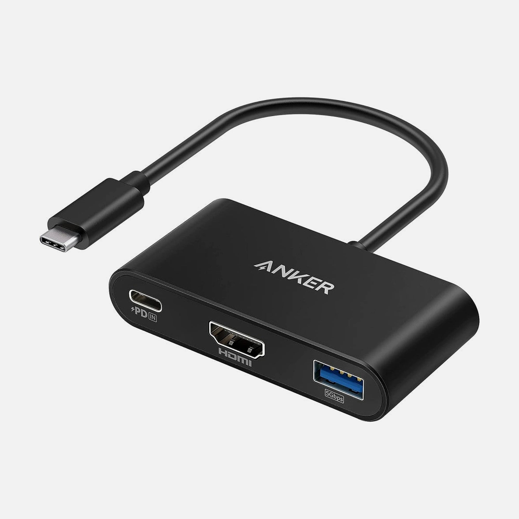 Anker PowerExpand 3-in-1 USB-C Data Hub – HDMI 4K + USB 3.0 + 100W PD Charging, A8339HA1